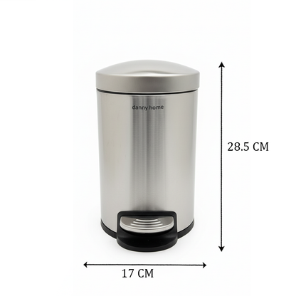 سلة مهملات معدنية مع دواسة