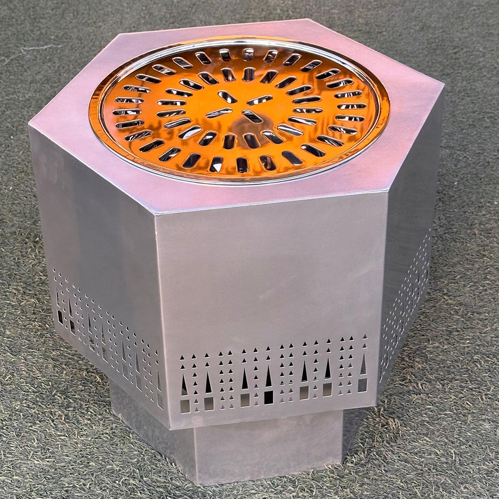 دوة و شواية معدنية سداسي الشكل