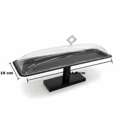 حامل كيك كبير بغطاء مقبب