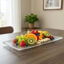 صينية تقديم زجاجية فاخرة