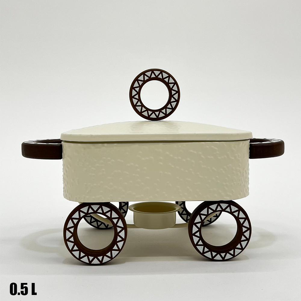 سخان طعام زجاجي مستطيل صغير 0.5 لتر