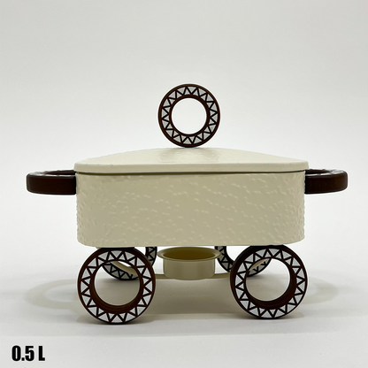 سخان طعام زجاجي مستطيل صغير 0.5 لتر