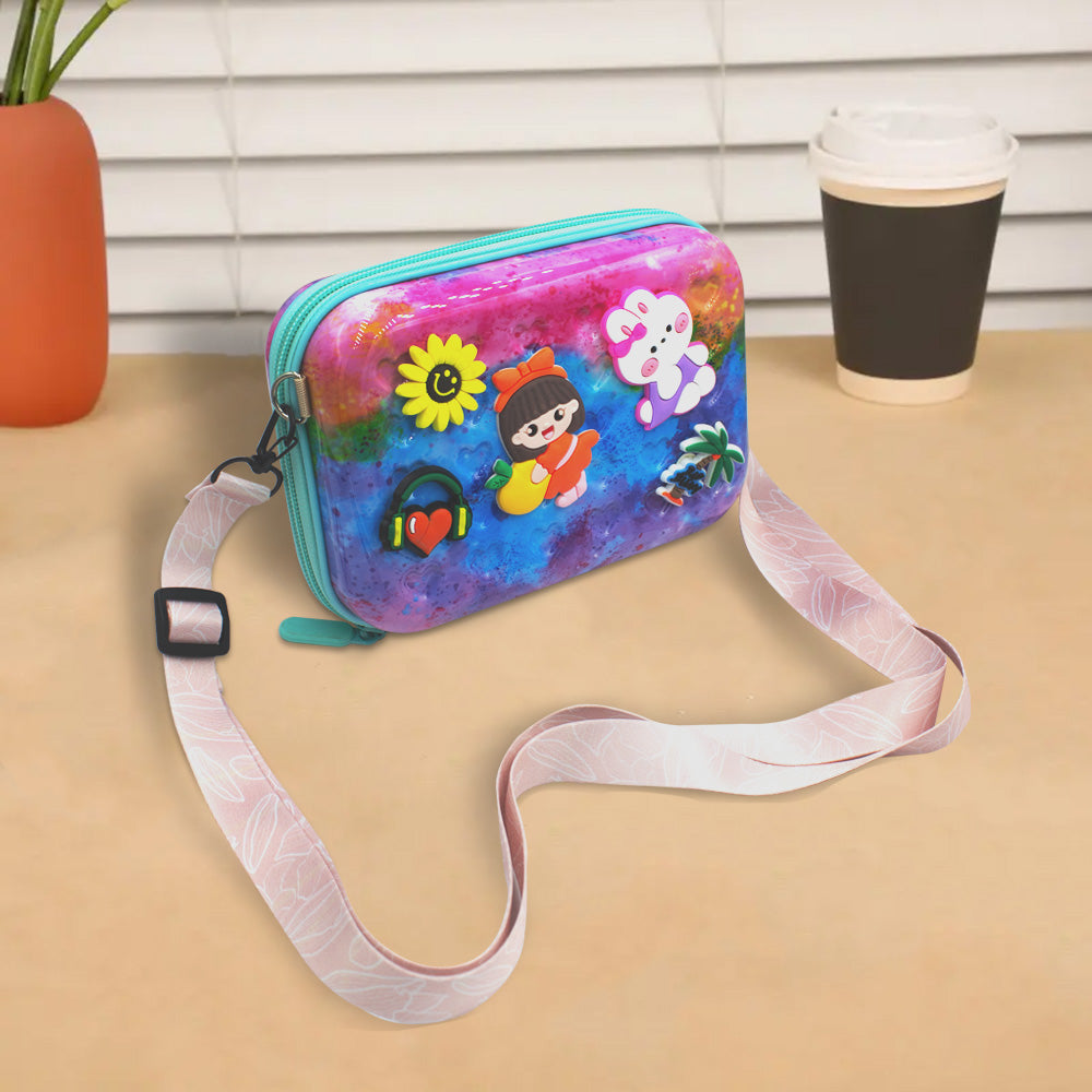 حقيبة كتف مطبوعة بسحّاب للأطفال