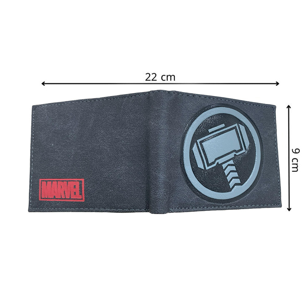 محفظة جلدية PU مطبوعة بشعار Thor 22