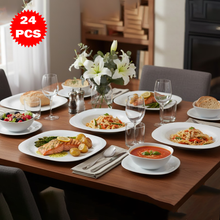 طقم أطباق سفرة (24 قطعة)