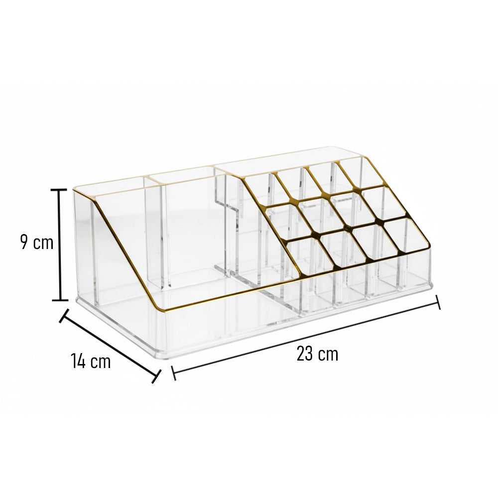 منظم مستحضرات التجميل 16 حجرة 21.7 سم