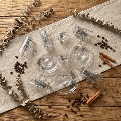 طقم استكانة وفنجان 18 قطعة