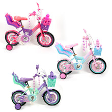 دراجة  للأطفال مع سلة وعجلات تدريب