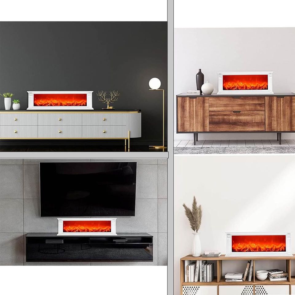 إضاءة ديكور على شكل مدفأة الحطب