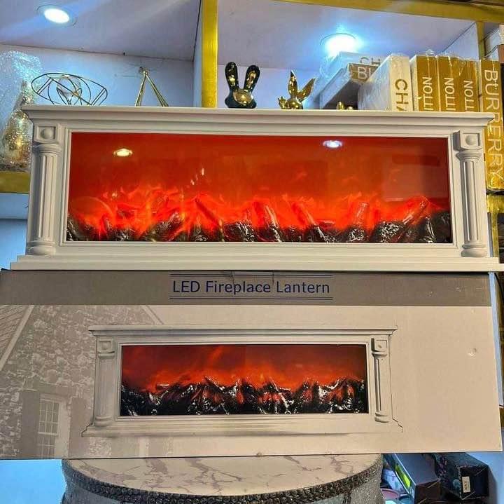 إضاءة ديكور على شكل مدفأة الحطب