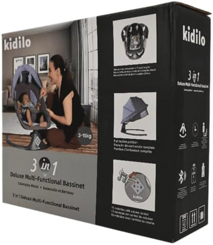 كرسي هزاز  بمظلة وشبكة واقية