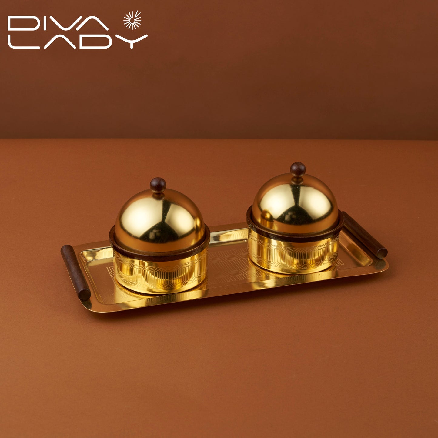 طقم تقديم استيل 3قطع