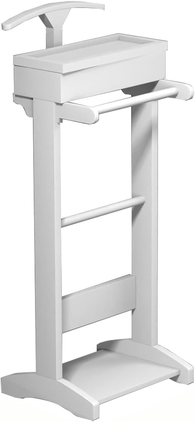 حامل ملابس مع طاولة علوية