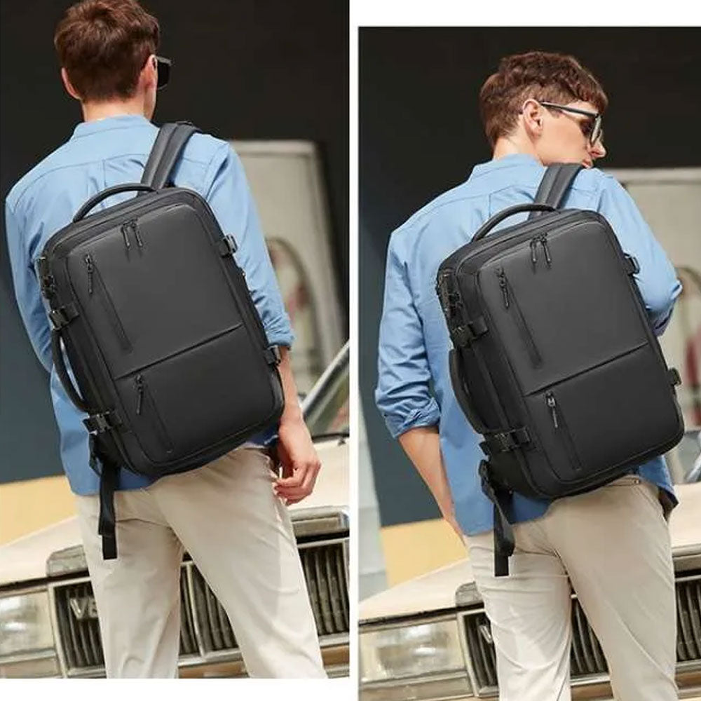 حقيبة ظهر للسفر بقفل