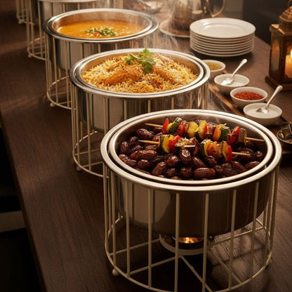 سخان طعام فاخر بتصميم عصري / ذهبي