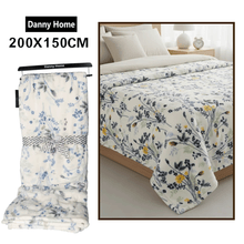 بطانية قطيفة فاخرة ناعمة رسمه الورد