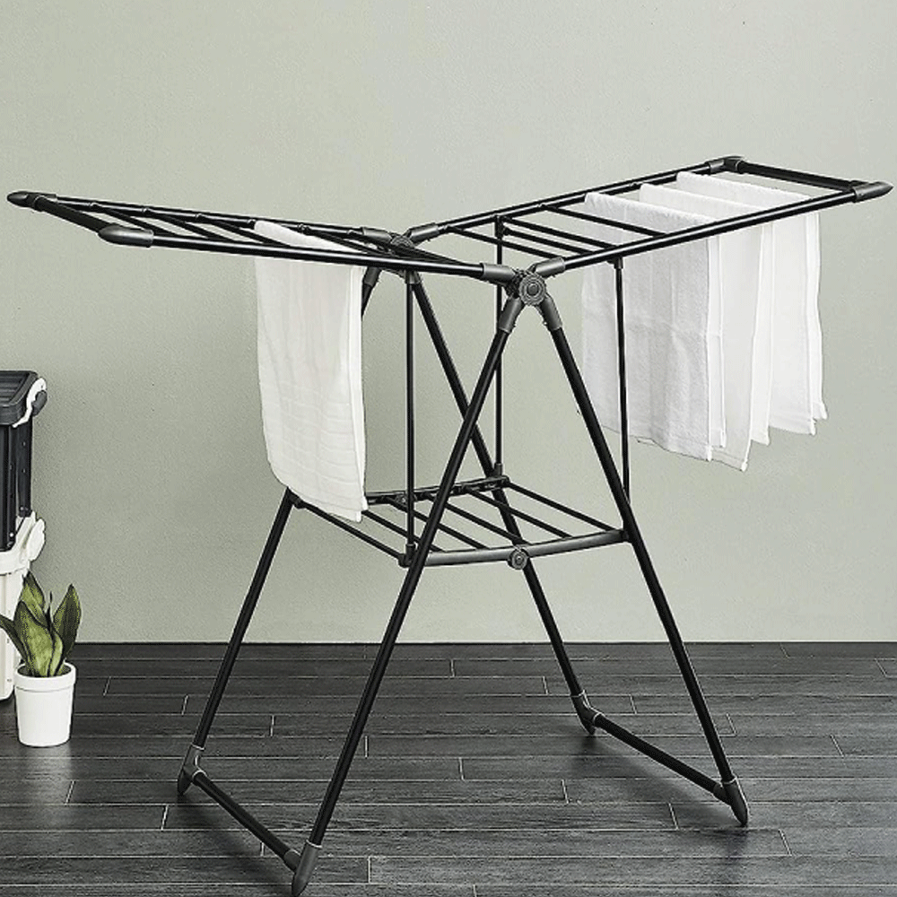 حامل تجفيف الملابس القابل للطي