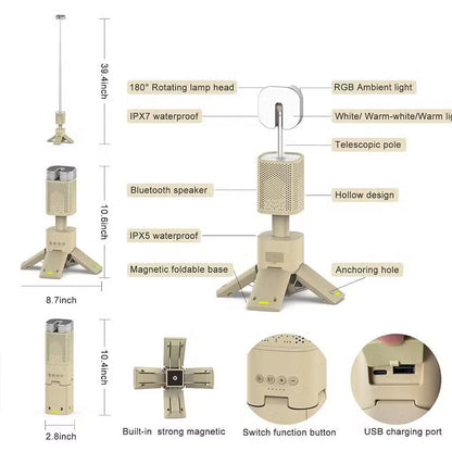 كشاف ليد بلوتوث للتخييم