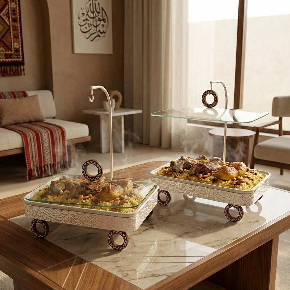 سخان طعام بغطاء زجاجي 3 لتر