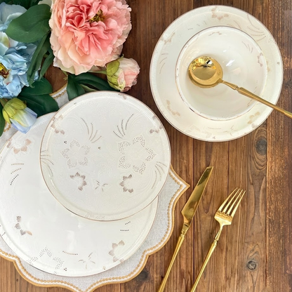 طقم أطباق مائدة فاخر 24 قطعة