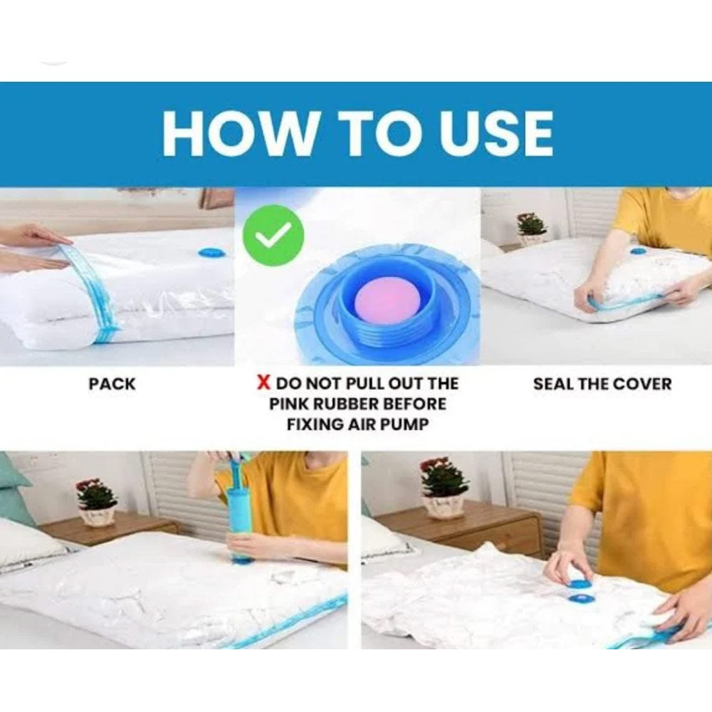 أكياس تخزين الملابس بتفريغ الهواء