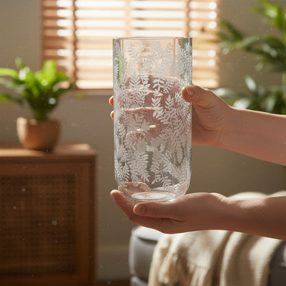 مزهرية زجاجية 25 سم