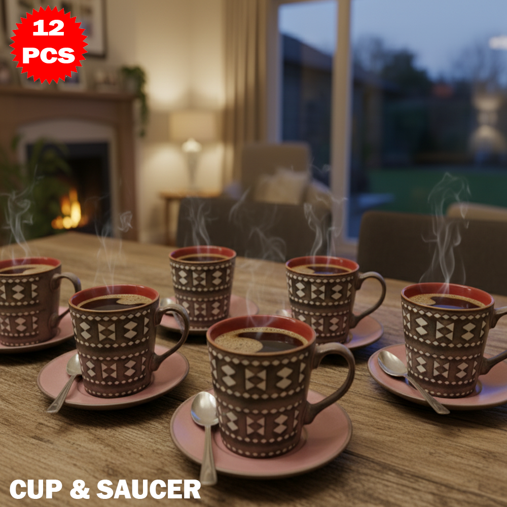 طقم فناجين بتصميم كامل