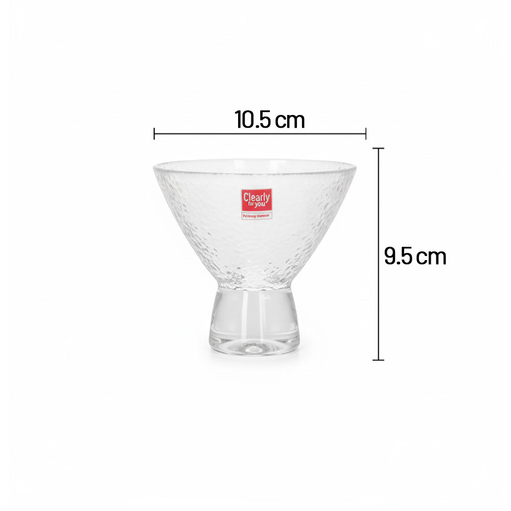 طقم أوعية حلوى زجاجية