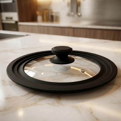 غطاء مقلاة زجاجي حراري