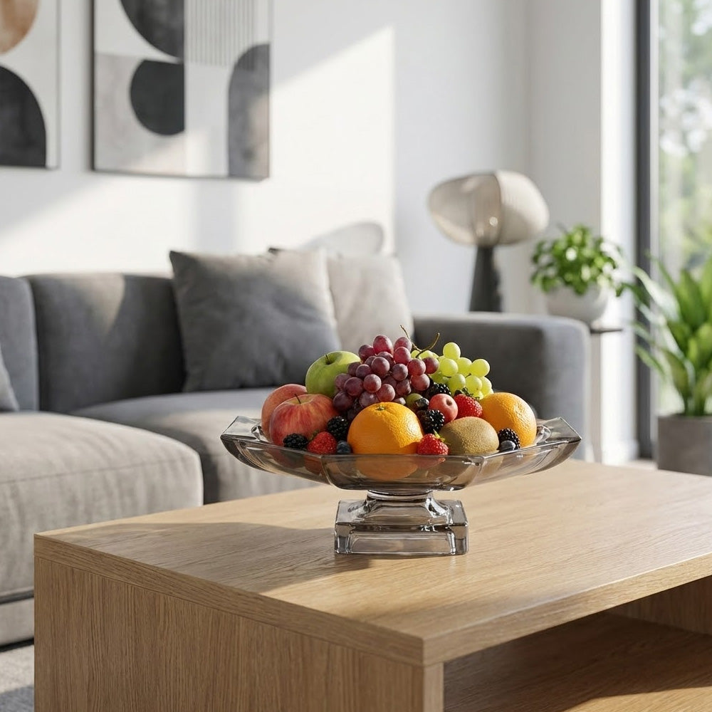 وعاء فاكهة كريستال