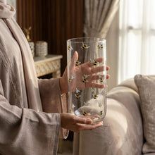 مزهرية زجاجية 25 سم