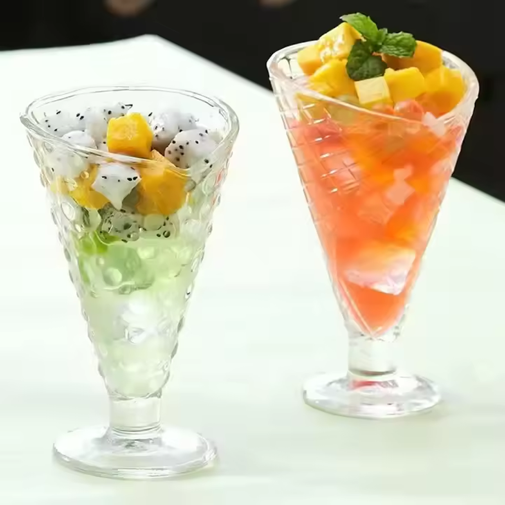 طقم كاسات  للحلوى والآيس كريم