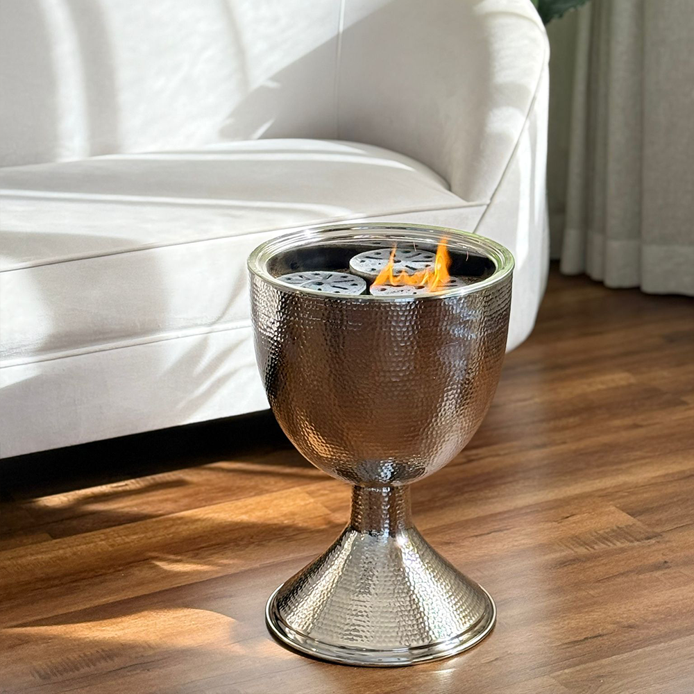 دوة و شواية معدنية على شكل كأس