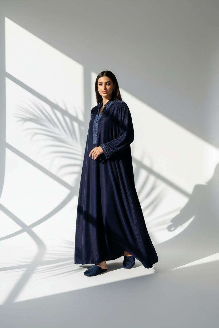 دراعة مخمل مغربي