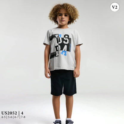 طقم ولادى كنزة بطبعة