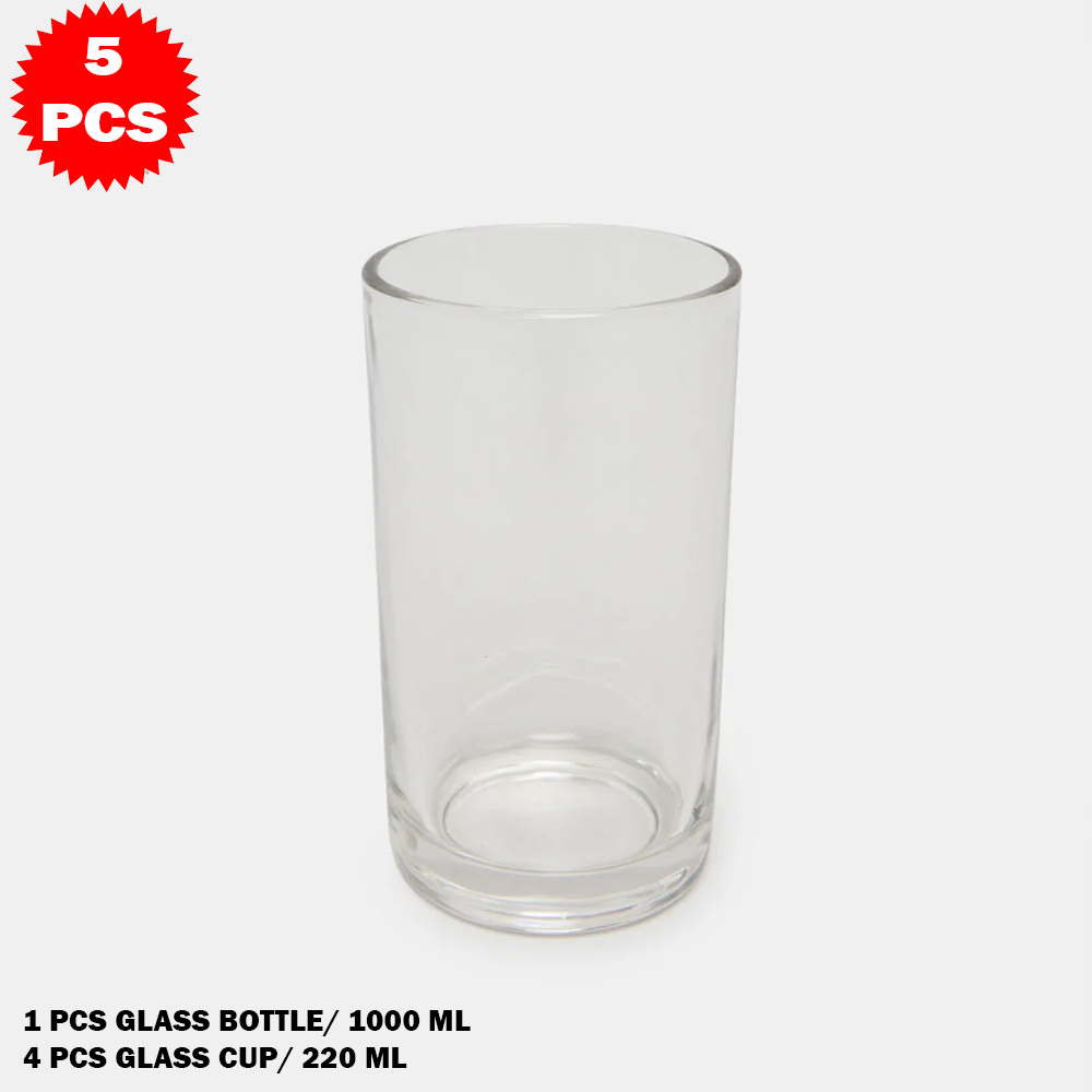 طقم عصير زجاجي 5 قطع