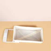 صندوق تخزين الملابس الداخلية القابل للطي مع غطاء