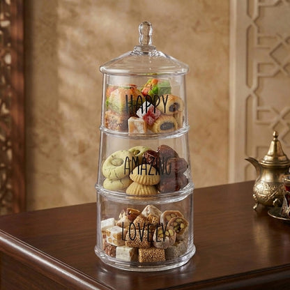 مرطبان زجاجي مستدير