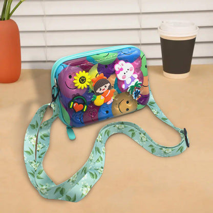 حقيبة كتف مطبوعة بسحّاب للأطفال