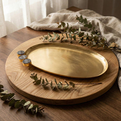 صينية تقديم بيضاوية