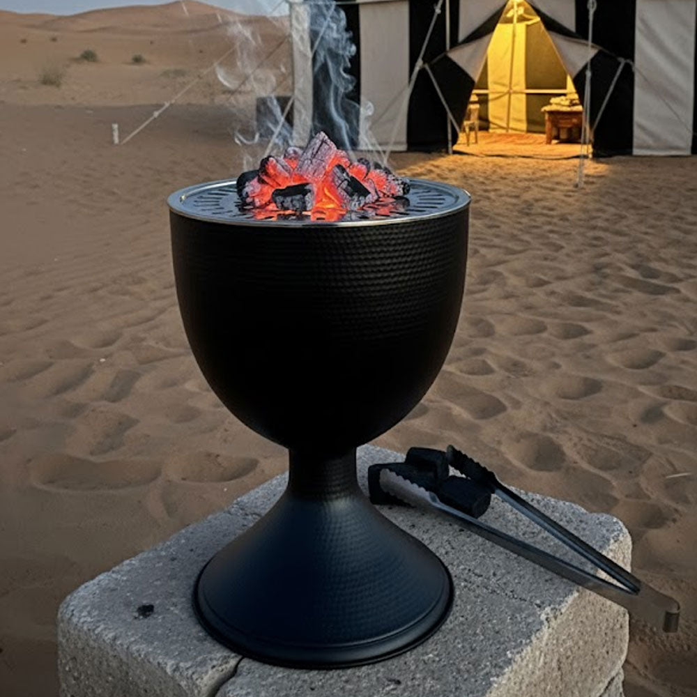 دوة و شواية معدنية على شكل كأس