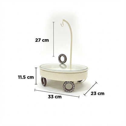 سخان بوفيه بيضاوي بغطاء معلق