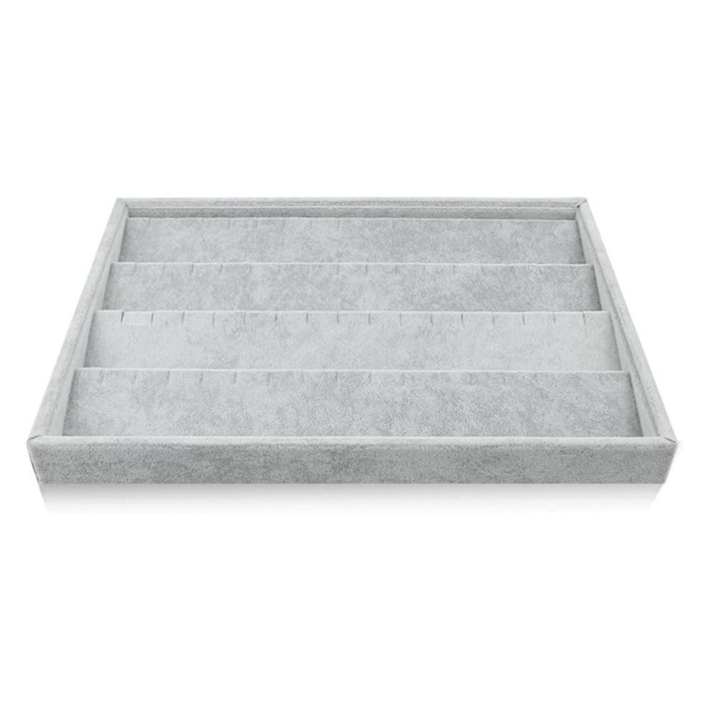 صينية عرض مجوهرات من المخمل 64 فتحة