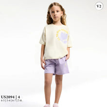 طقم بناتى بطبعة زهرة