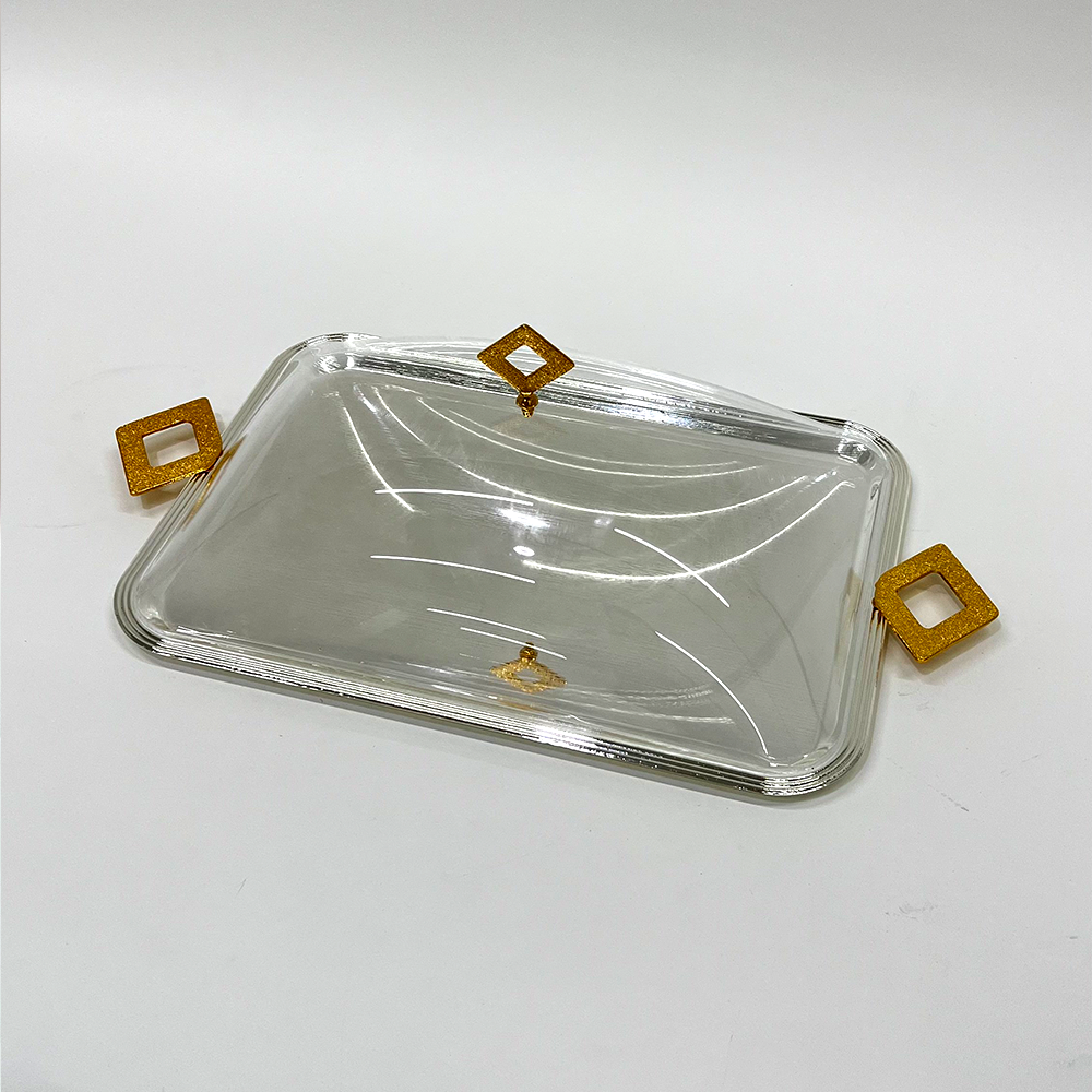 طبق تقديم كيك بغطاء كبير