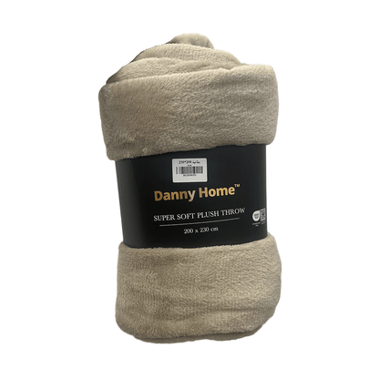 بطانية قطيفة فاخرة ناعمة سادة 150 سم