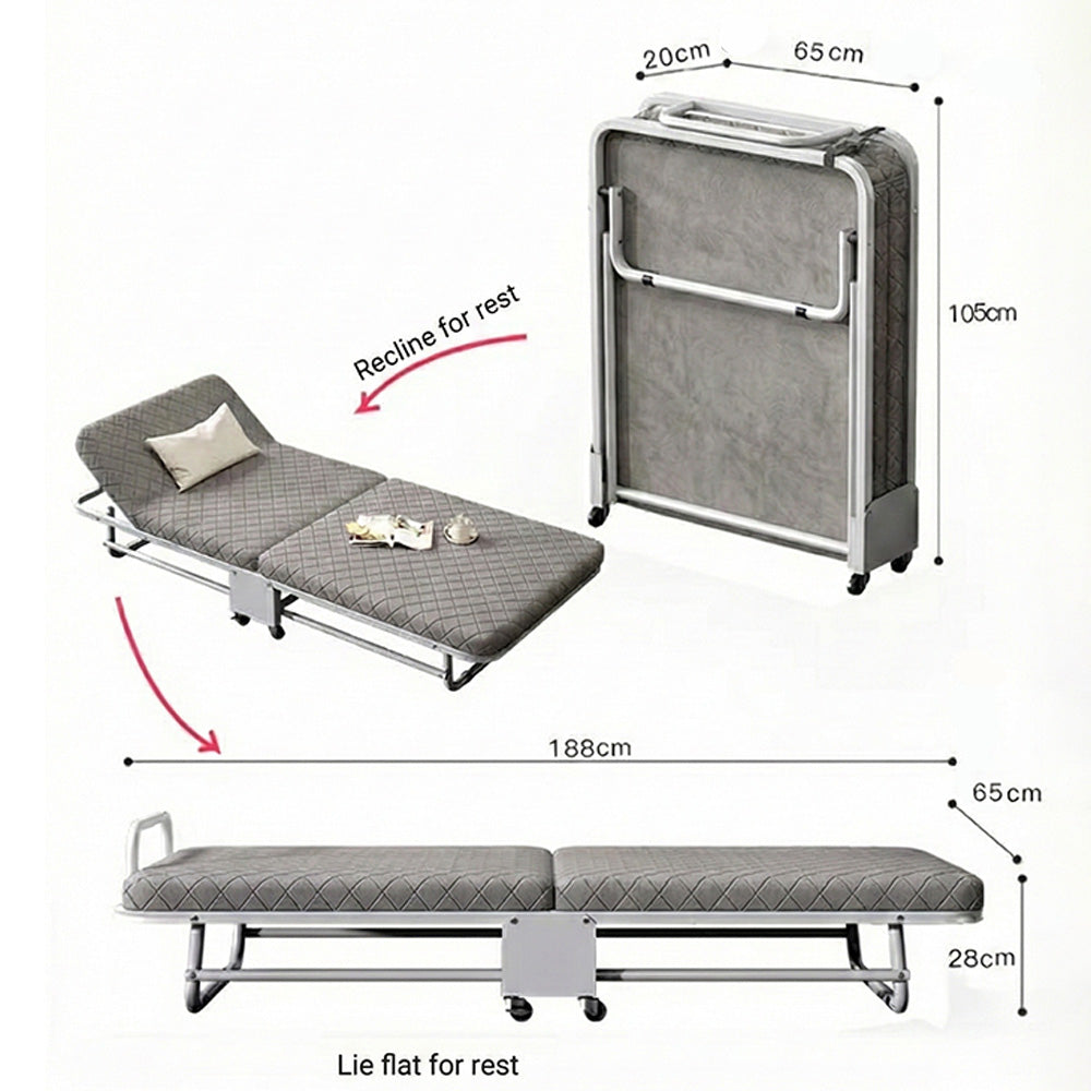 سرير فردي قابل للطي ثلاث مرات