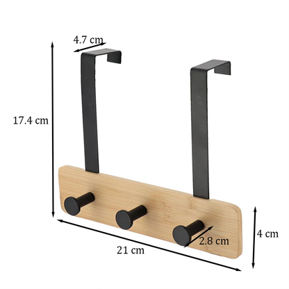 علاقة باب خشبية من الخيزران والمعدن