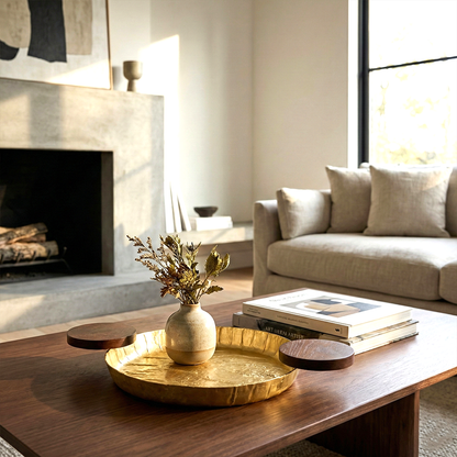 صينية تقديم دائرية صغيرة