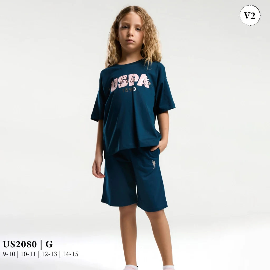 طقم بناتى بطبعة صدر